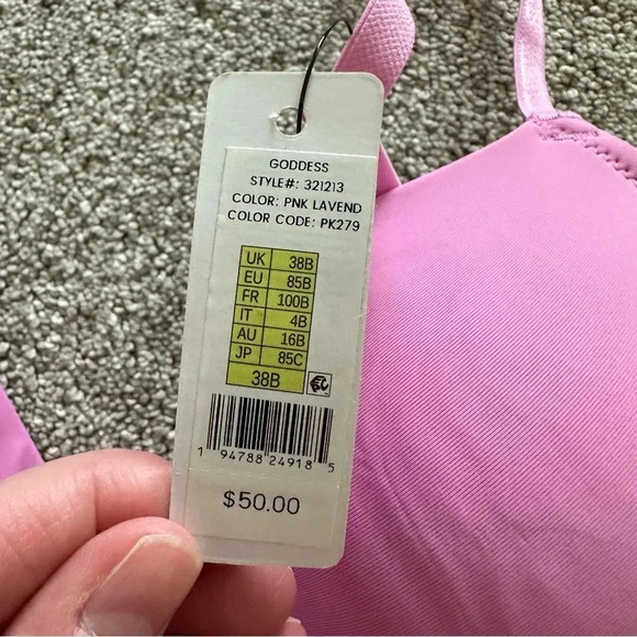 Skarlett Goddess Plunge T-Shirt Bra in Pink Lavender Size 38B - Picture 4 of 8